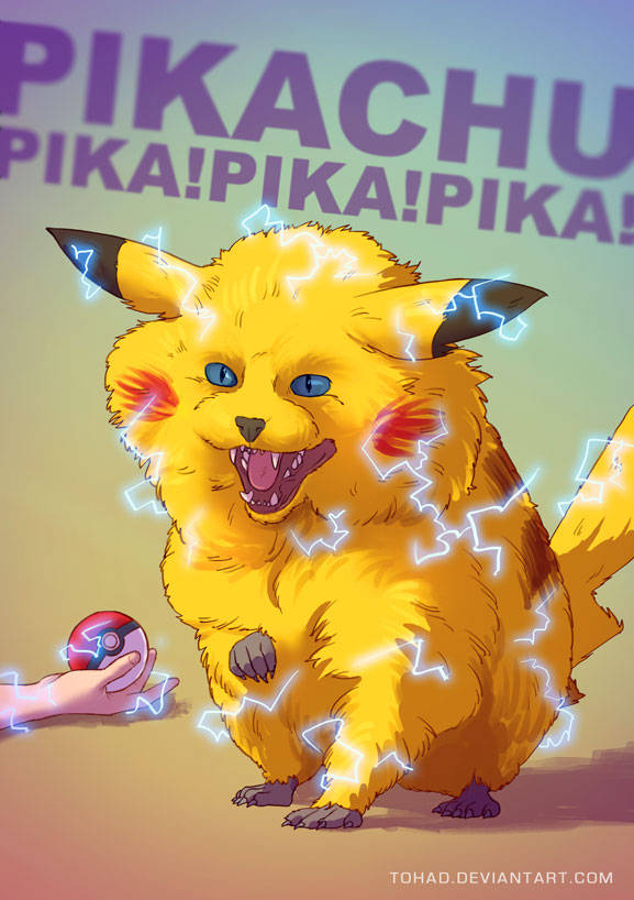 Pikachu énervé